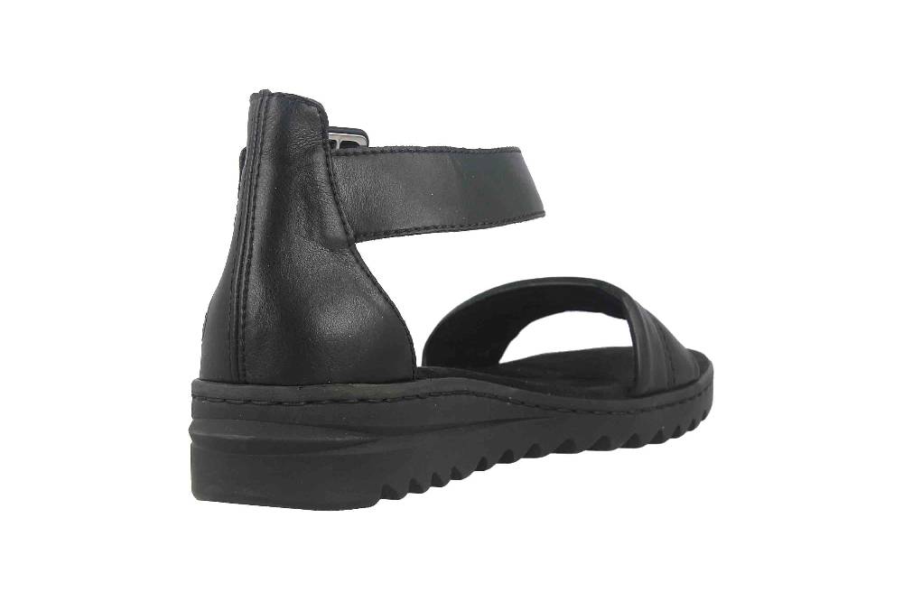 Rieker Sandalen In Übergrößen Schwarz V4651-00 Große Damenschuhe