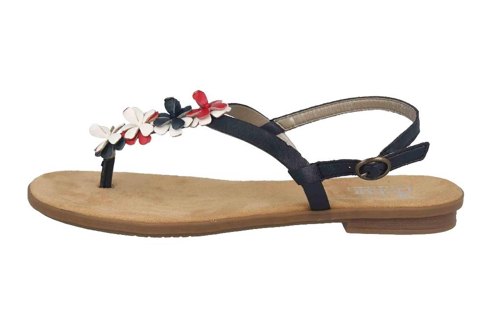 Rieker Sandaletten in Übergrößen Blau 64281-14 große Damenschuhe