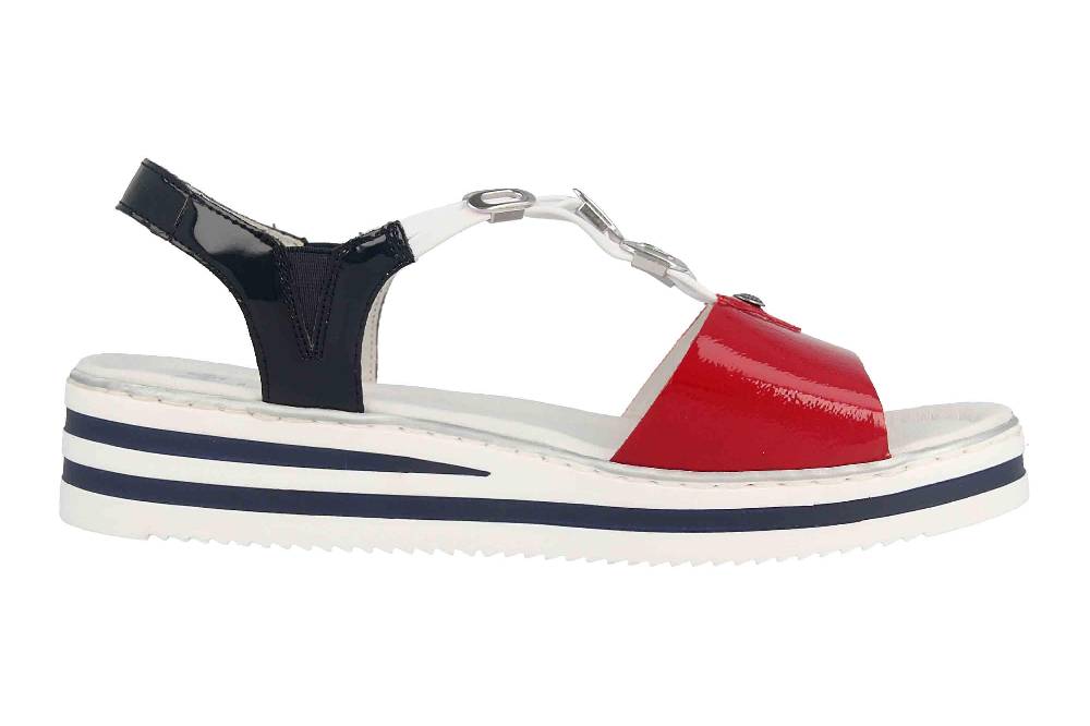 Rieker Sandaletten In Übergrößen Mehrfarbig V02Y6-33 Große Damenschuhe