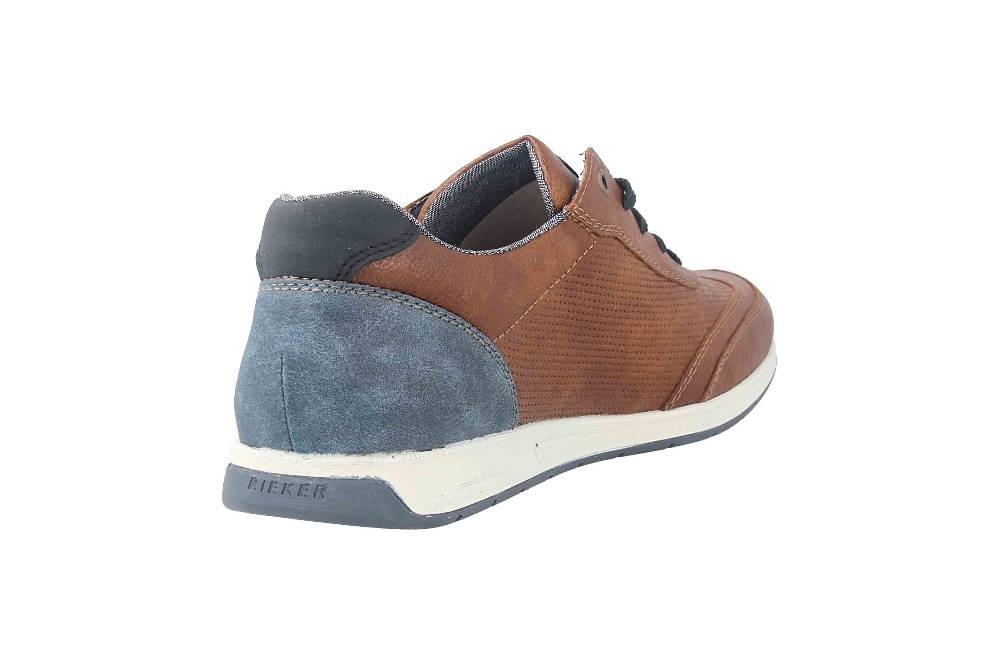 Rieker Sneaker In Übergrößen Braun 11928-25 Große Herrenschuhe