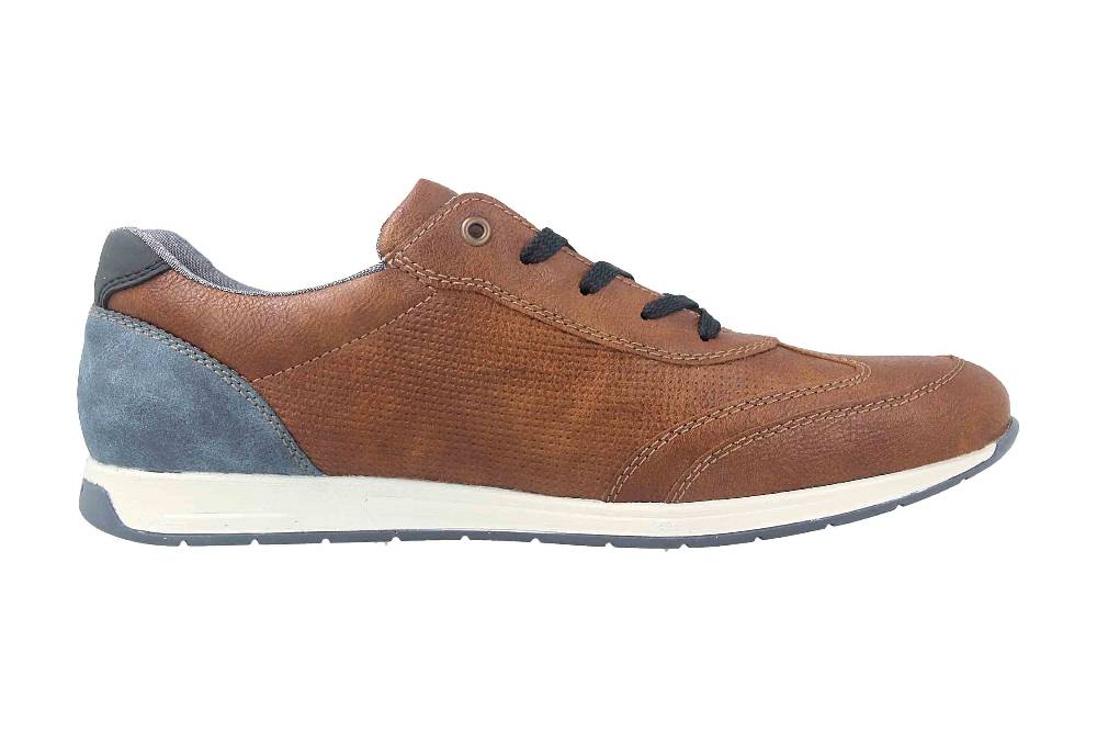 Rieker Sneaker In Übergrößen Braun 11928-25 Große Herrenschuhe