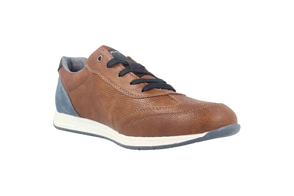 Rieker Sneaker In Übergrößen Braun 11928-25 Große Herrenschuhe