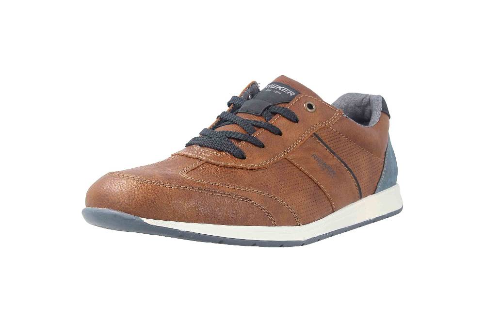 Rieker Sneaker In Übergrößen Braun 11928-25 Große Herrenschuhe