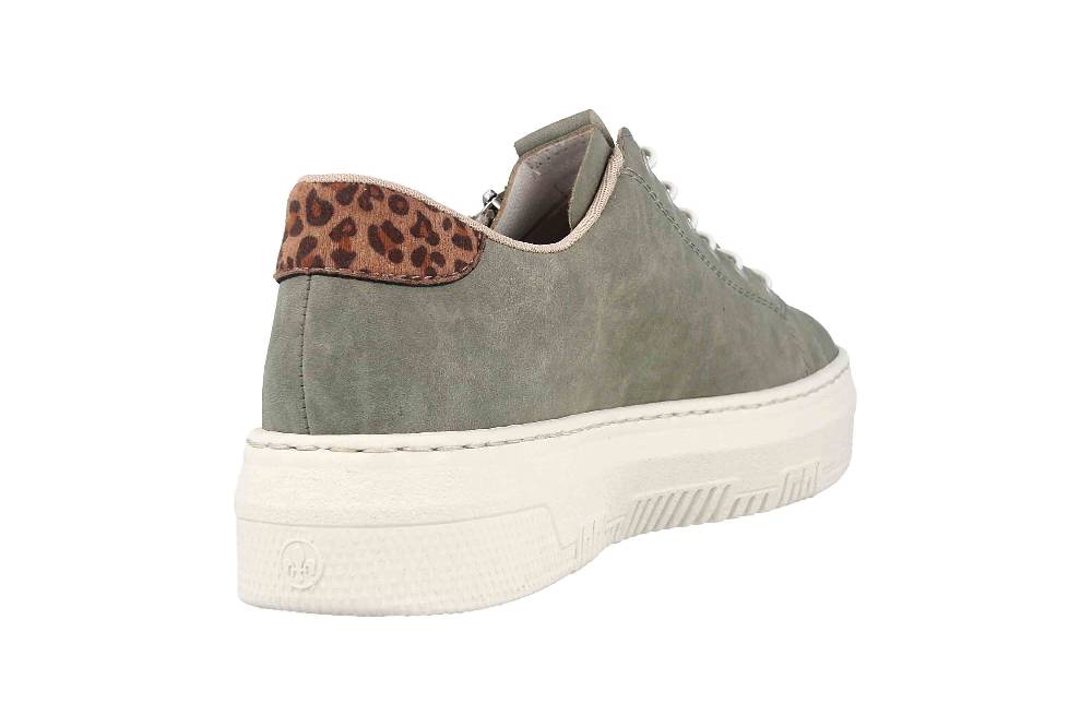 Rieker Sneaker In Übergrößen Grün M1952-52 Große Damenschuhe