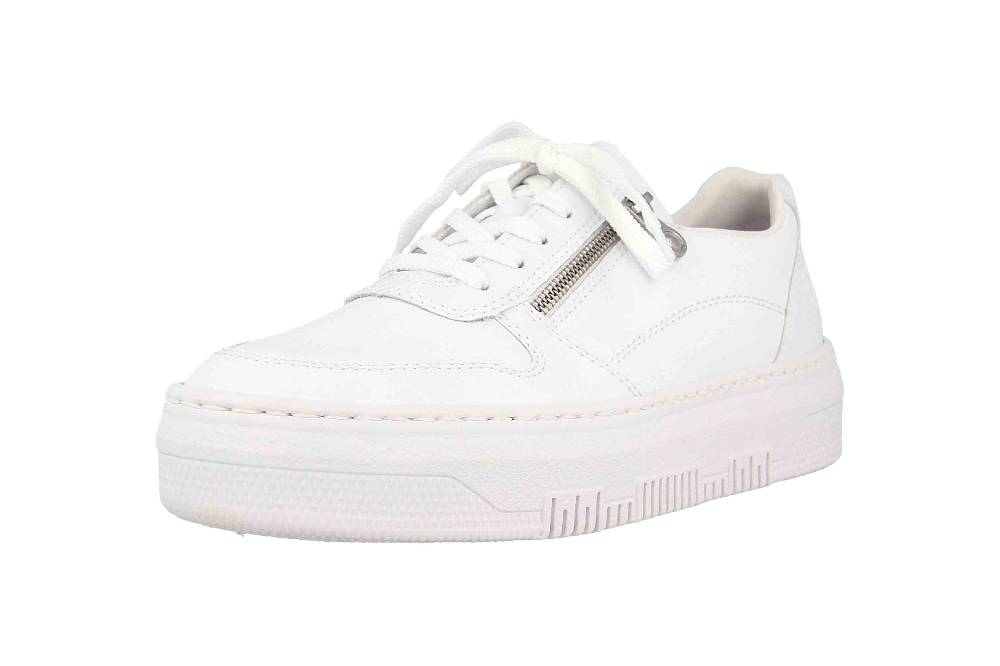 Rieker Sneaker In Übergrößen Weiß M1903-80 Große Damenschuhe