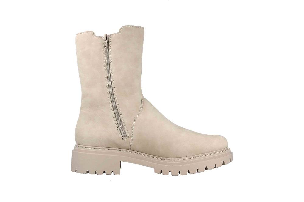 Rieker Stiefel In Übergrößen Beige 72683-62 Große Damenschuhe