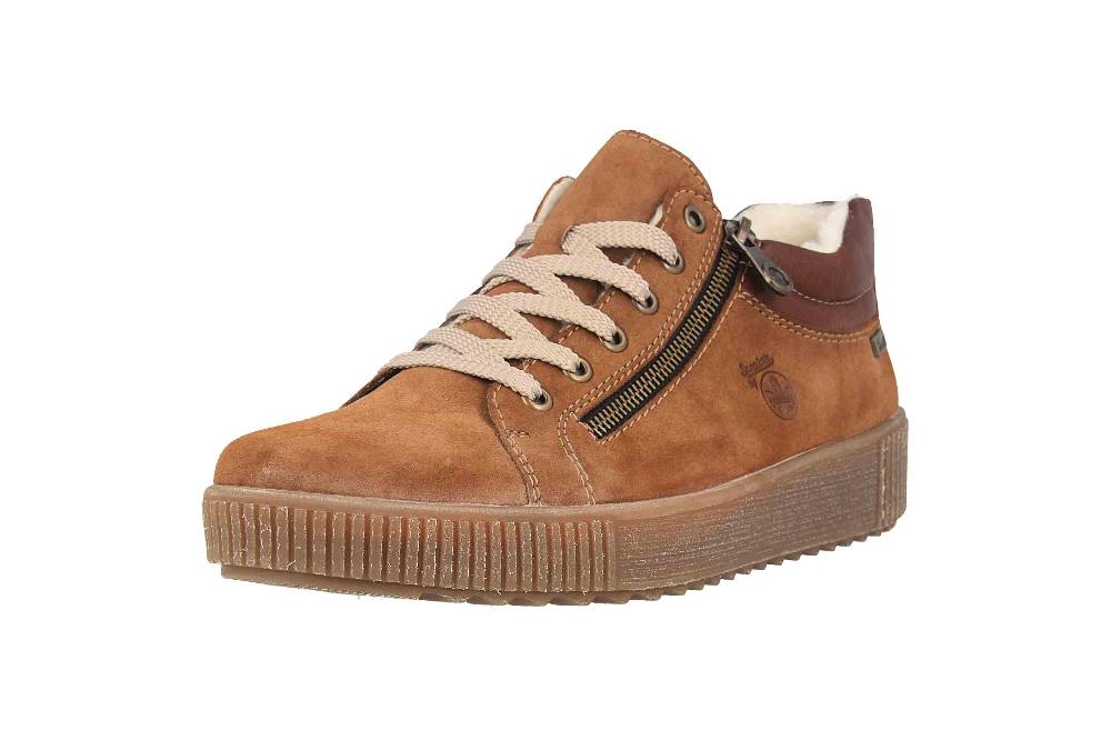 Rieker Stiefel In Übergrößen Braun M6414-24 Große Damenschuhe