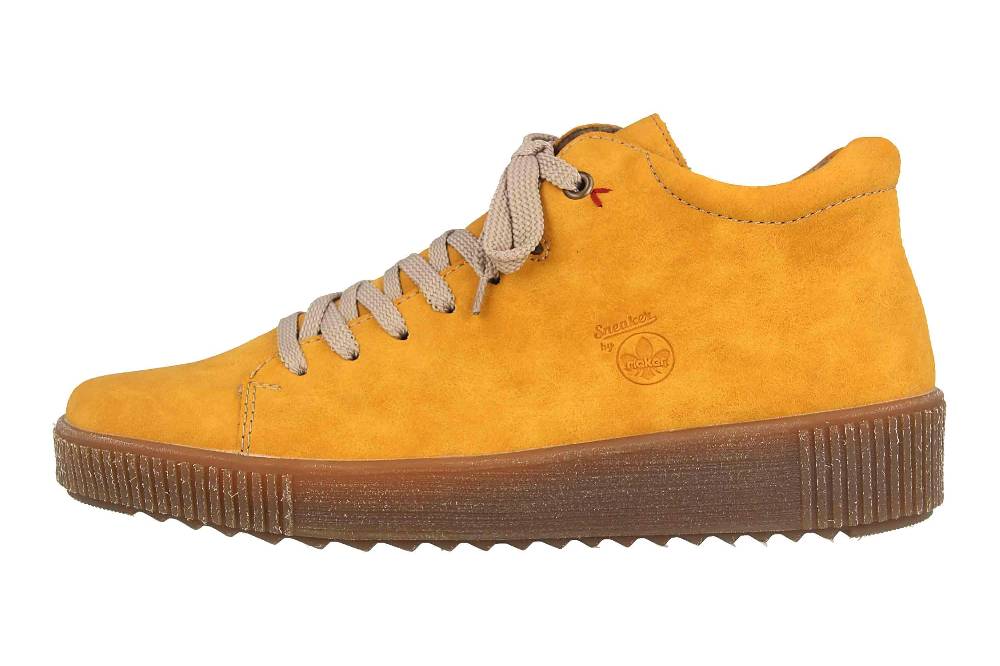 Rieker Stiefel in Übergrößen Gelb M6440-68 große Damenschuhe
