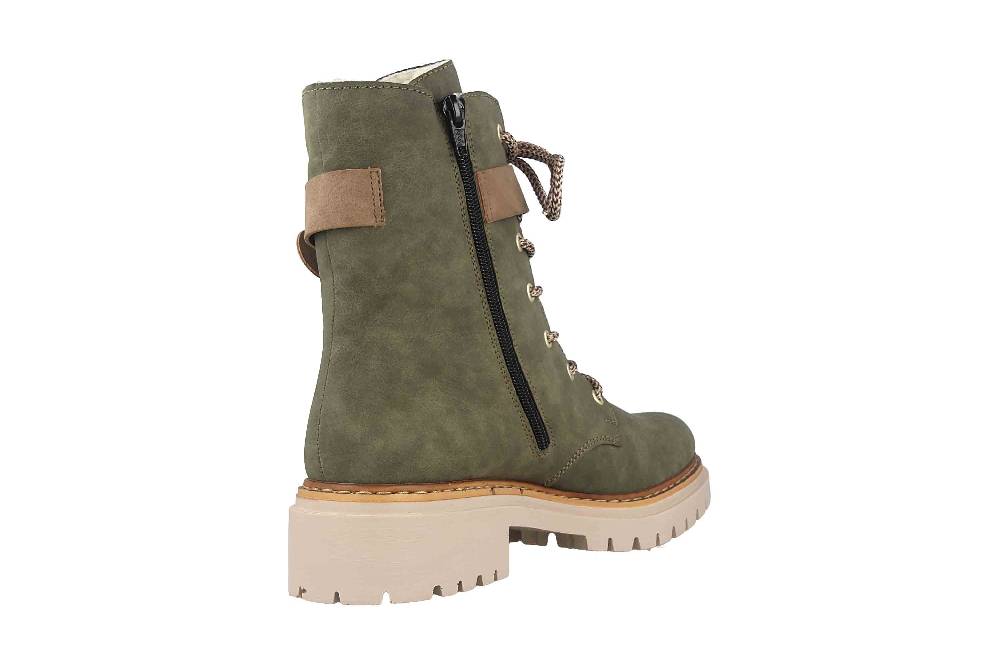 Rieker Stiefel In Übergrößen Grün 72610-55 Große Damenschuhe