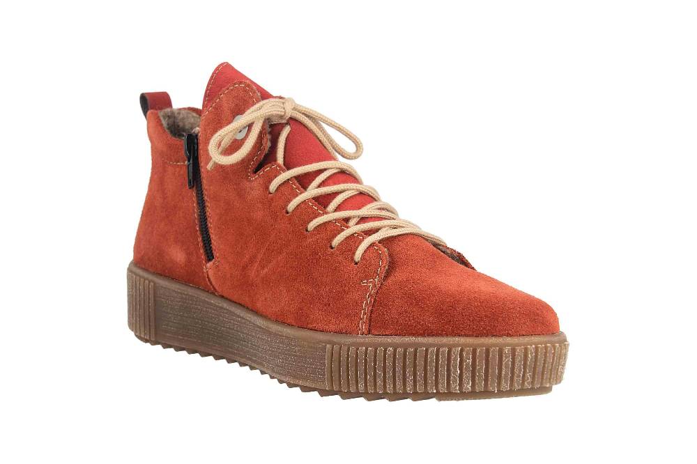 Rieker Stiefel In Übergrößen Rot M6442-38 Große Damenschuhe