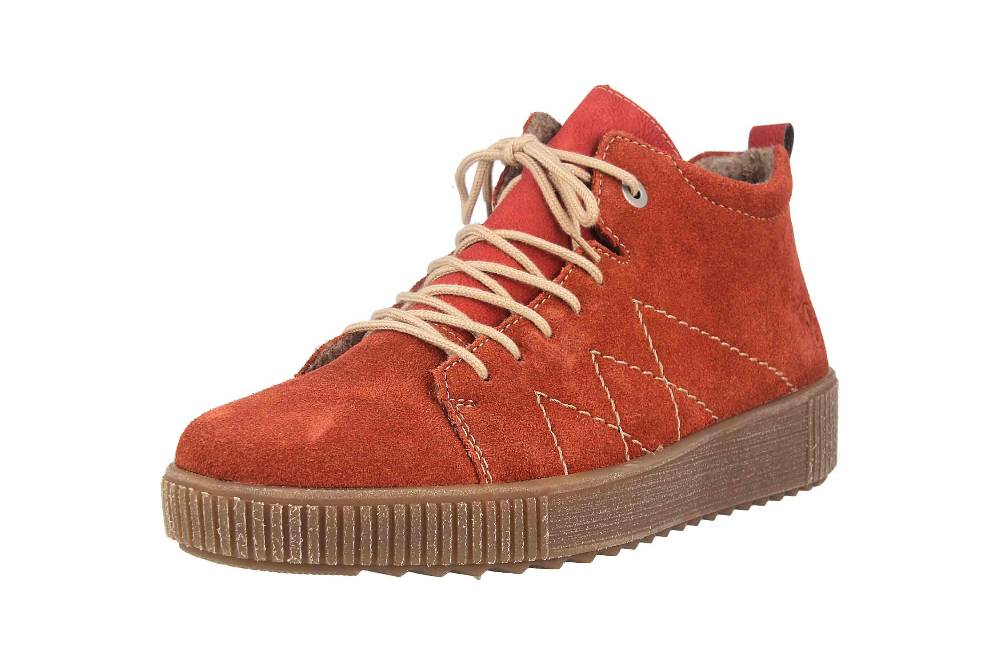Rieker Stiefel In Übergrößen Rot M6442-38 Große Damenschuhe