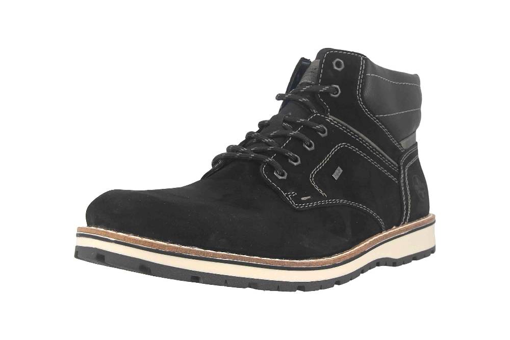 Rieker Stiefel In Übergrößen Schwarz F8424-00 Große Herrenschuhe