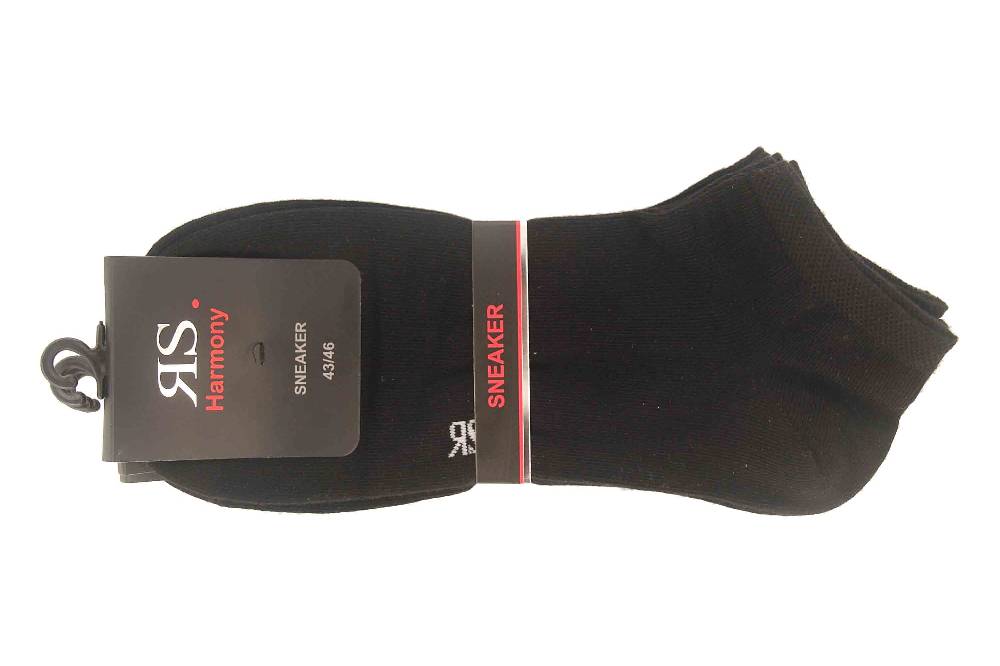 RIESE - Damen und Herren Sneaker Socken 45221 4er Pack - Schwarz RIESE - Damen und Herren Sneaker Socken 45221 4er Pack - Schwarz