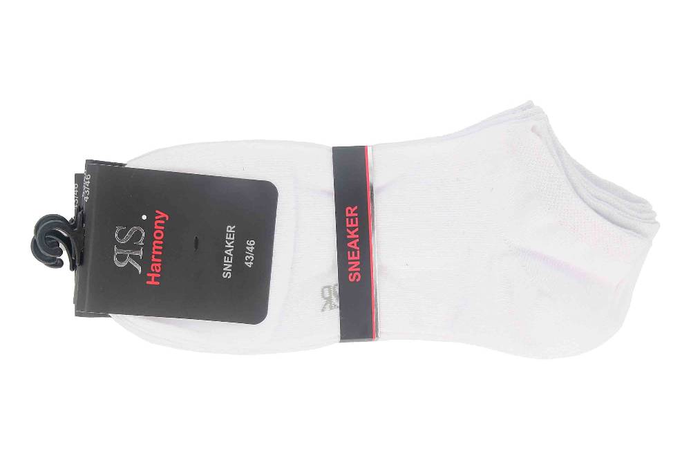 RIESE - Damen und Herren Sneaker Socken 45222 4er Pack - Weiß RIESE - Damen und Herren Sneaker Socken 45222 4er Pack - Weiß