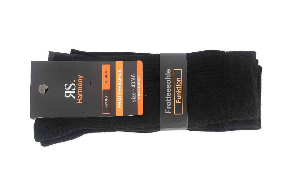 RIESE - Damen und Herren Sport Funktionssocken 39008 2er Pack - Schwarz