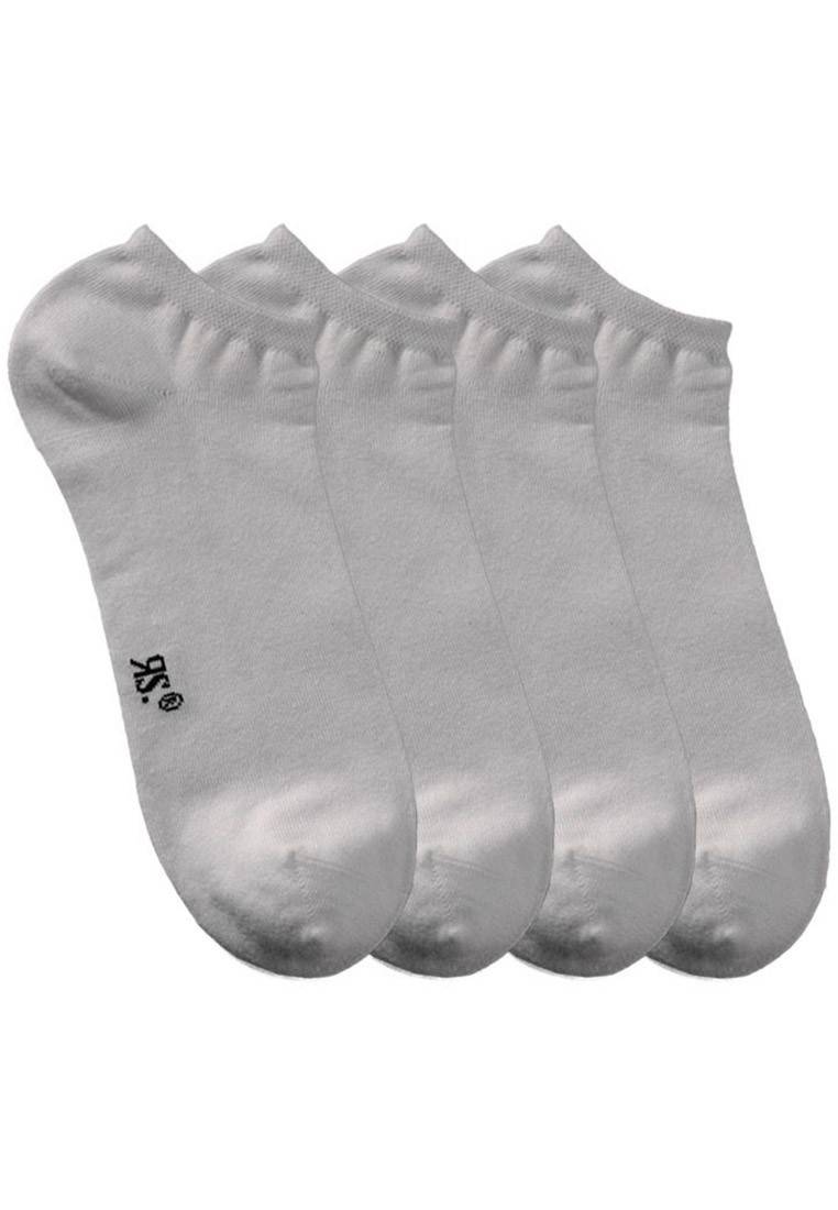 RIESE - Herren Sneakersocken 4er Pack - Weiß XXL Socken