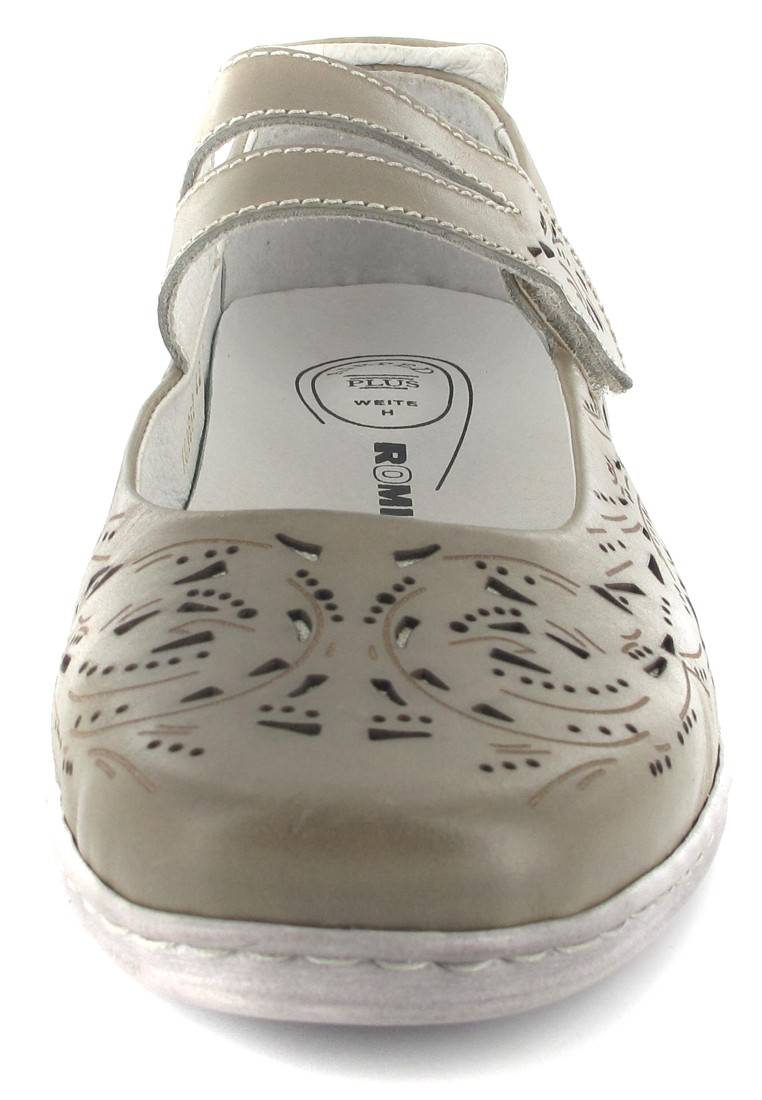 Romika Helena 04 Ballerinas In Übergrößen Grau 72504 08 353 Große Damenschuhe