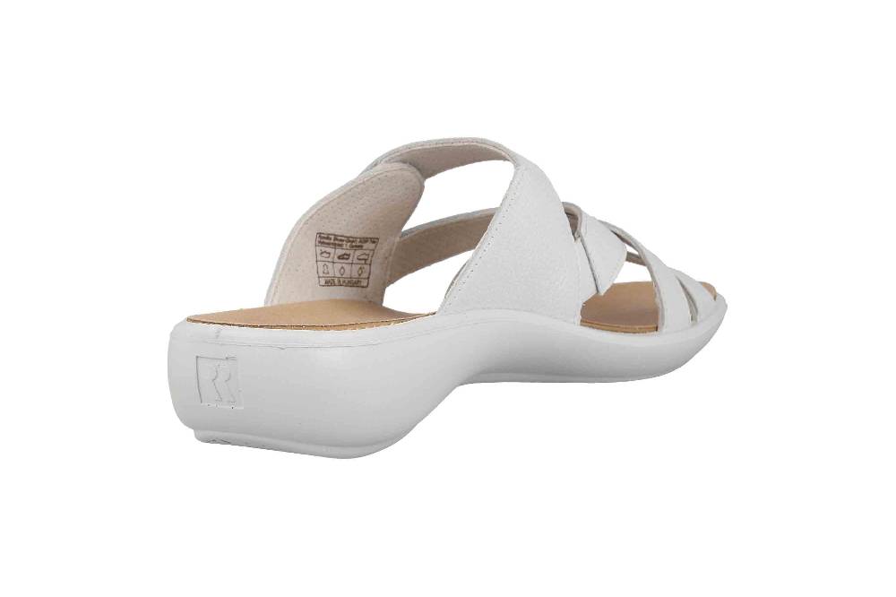 Romika Ibiza 104 Pantoletten In Übergrößen Weiß 16104 186 010 Große Damenschuhe