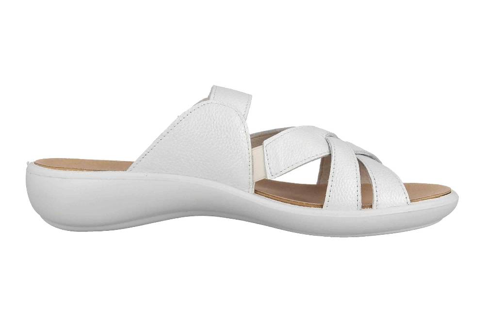Romika Ibiza 104 Pantoletten In Übergrößen Weiß 16104 186 010 Große Damenschuhe