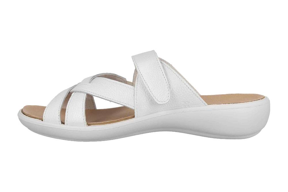 Romika Ibiza 104 Pantoletten in Übergrößen Weiß 16104 186 010 große Damenschuhe