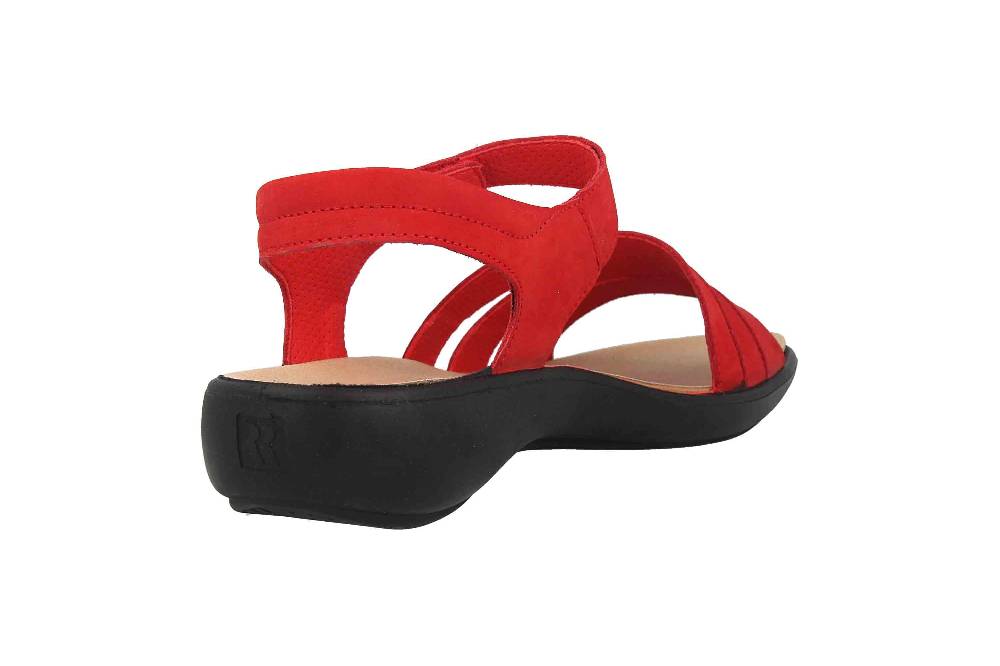 Romika Ibiza 111 Sandalen In Übergrößen Rot 16111 001 400 Große Damenschuhe