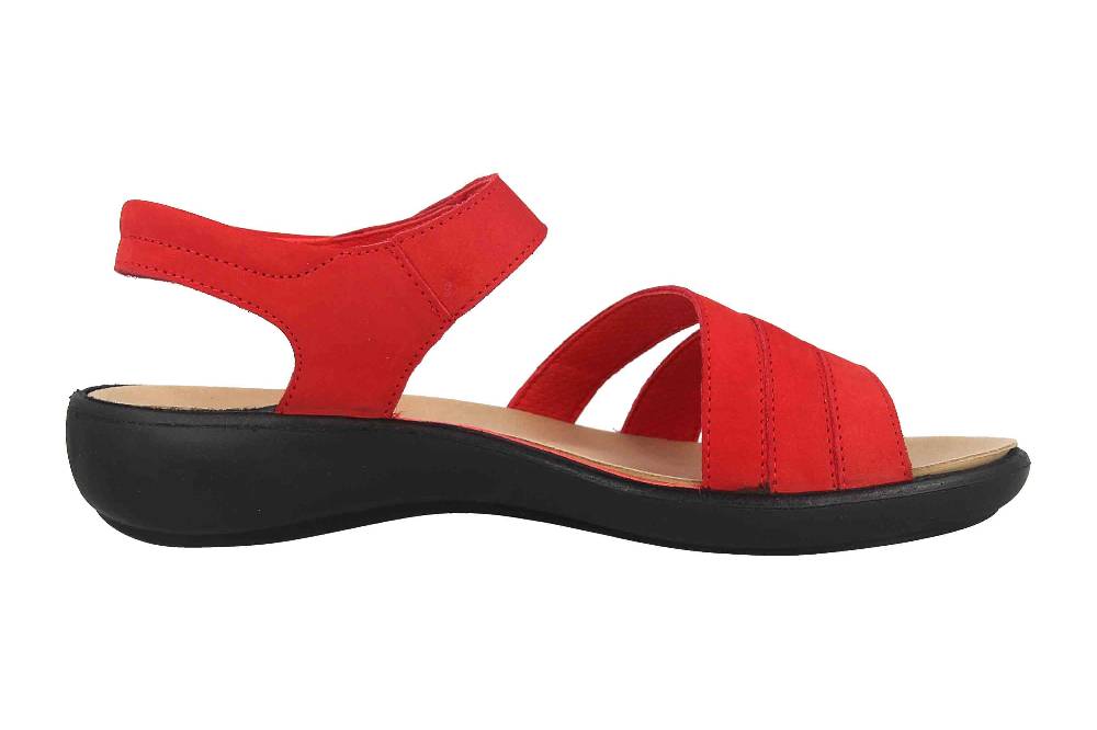 Romika Ibiza 111 Sandalen In Übergrößen Rot 16111 001 400 Große Damenschuhe