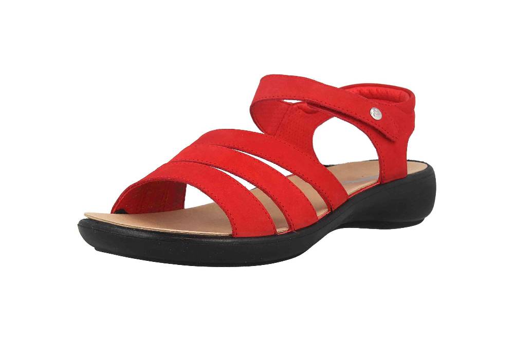 Romika Ibiza 111 Sandalen In Übergrößen Rot 16111 001 400 Große Damenschuhe