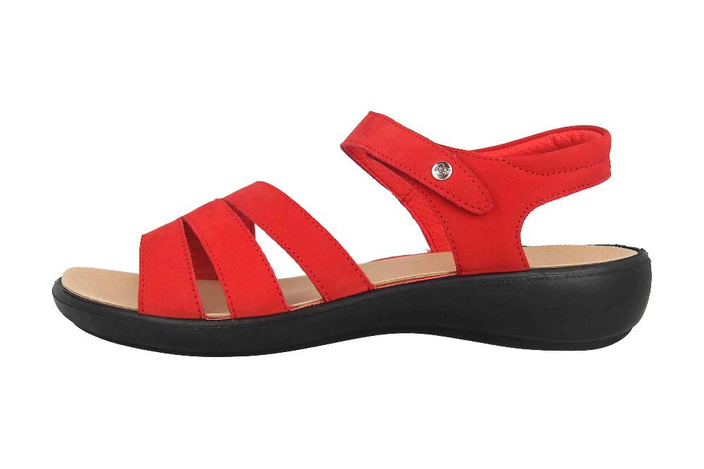 Romika Ibiza 111 Sandalen in Übergrößen Rot 16111 001 400 große Damenschuhe