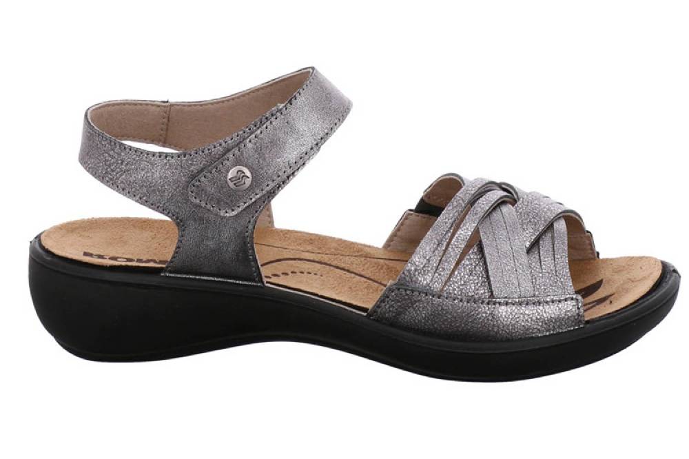 Romika Ibiza 85 Sandalen In Übergrößen Grau 16085 49 700 Große Damenschuhe