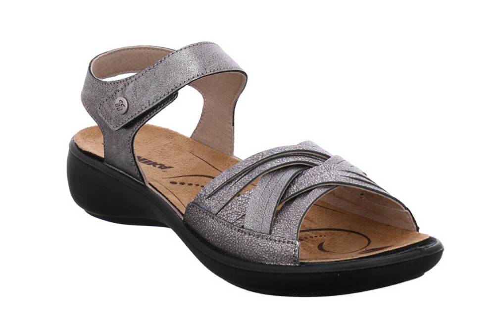 Romika Ibiza 85 Sandalen In Übergrößen Grau 16085 49 700 Große Damenschuhe