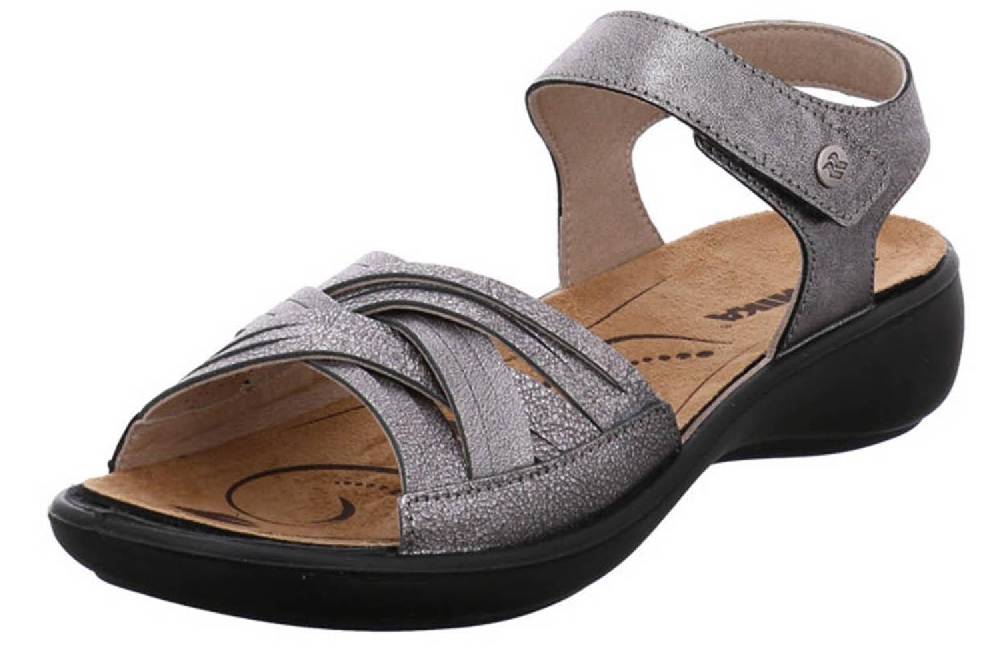 Romika Ibiza 85 Sandalen in Übergrößen Grau 16085 49 700 große Damenschuhe