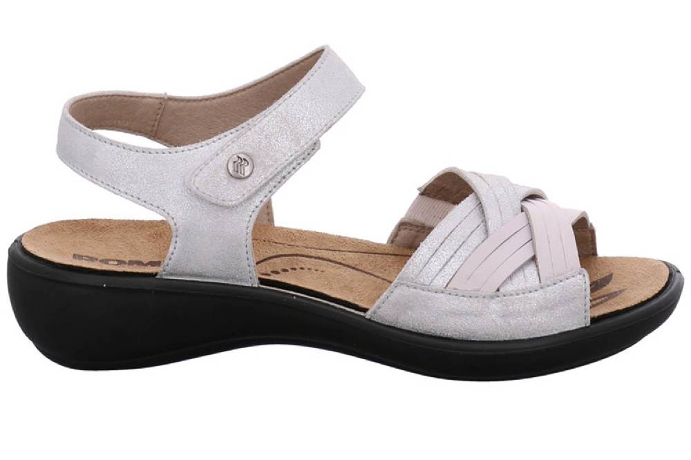 Romika Ibiza 85 Sandalen In Übergrößen Weiß 16085 49 000 Große Damenschuhe