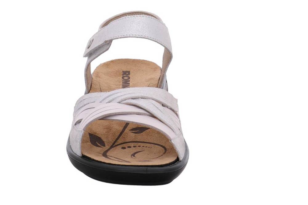 Romika Ibiza 85 Sandalen In Übergrößen Weiß 16085 49 000 Große Damenschuhe