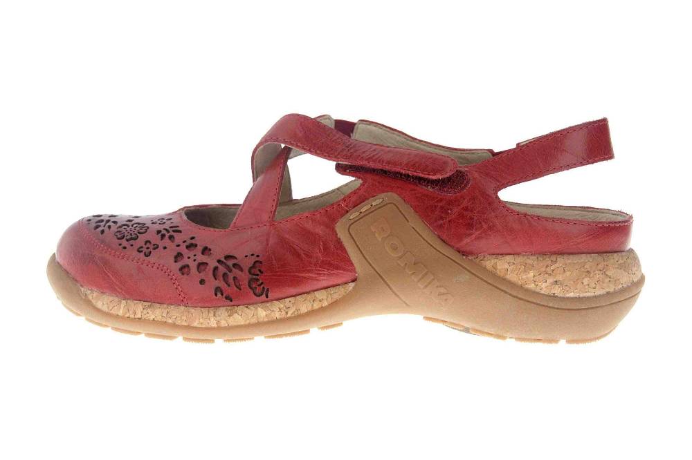 Romika Milla 125 Sandalen in Übergrößen Rot 10185 40 450 große Damenschuhe