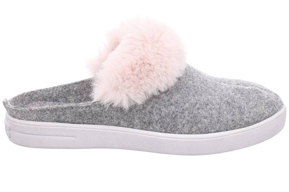 ROMIKA Nadine Home 03 Clogs & Hausschuhe In Übergrößen Grau 68703 119 721 Große Damenschuhe