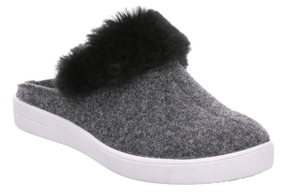 ROMIKA Nadine Home 03 Clogs & Hausschuhe In Übergrößen Grau 68703 119 711 Große Damenschuhe