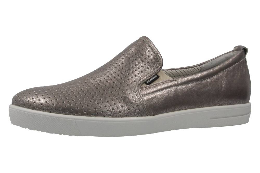 Romika Slipper Nadine 12 in Übergrößen Silber 50012 49 730 große Damenschuhe