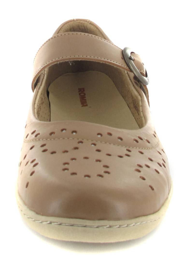 Romika Spangenballerinas In Übergrößen Braun 69302 01 080 Große Damenschuhe