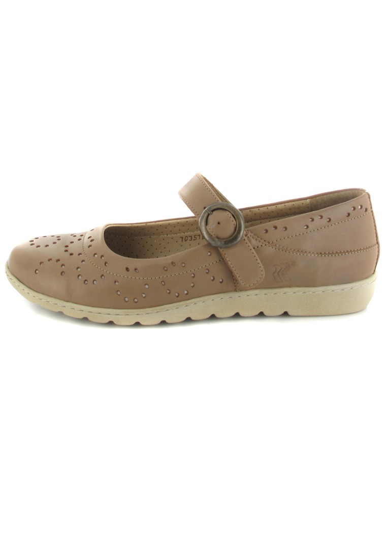 Romika Spangenballerinas In Übergrößen Braun 69302 01 080 Große Damenschuhe