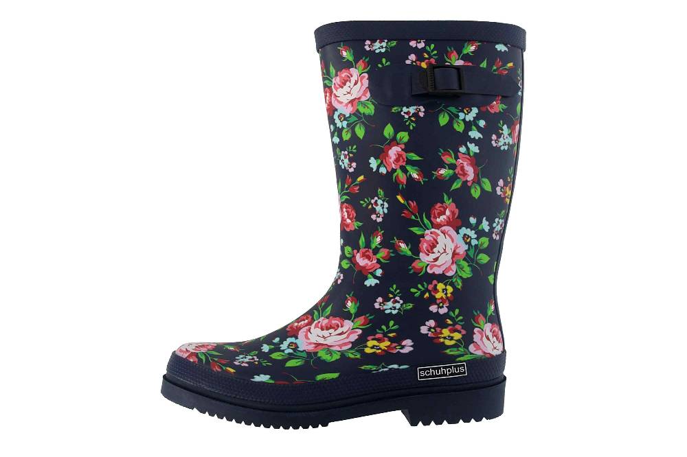 schuhplus Gummistiefel in Übergrößen Blau Julia große Damenschuhe