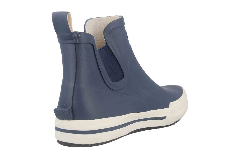 Schuhplus Gummistiefel In Übergrößen Blau Momo-Blau-Weiß Große Damenschuhe