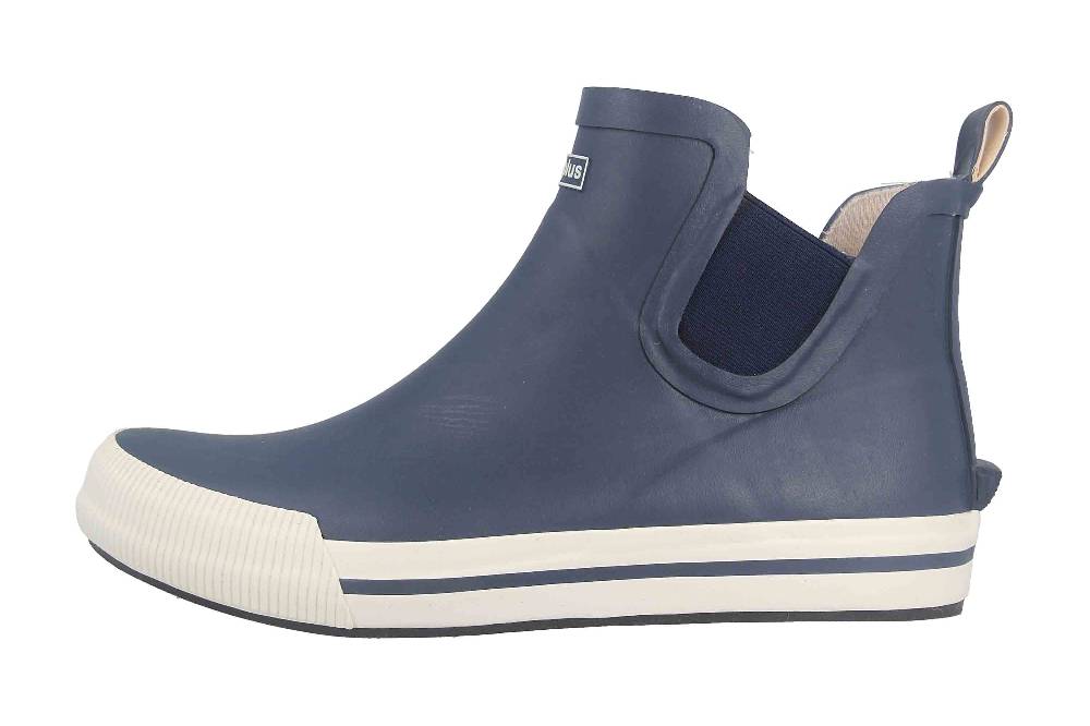 schuhplus Gummistiefel in Übergrößen Blau Momo-Blau-Weiß große Damenschuhe