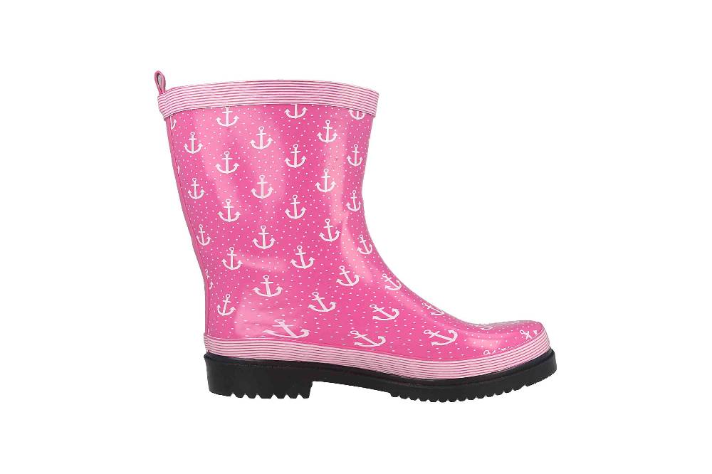 Schuhplus Gummistiefel In Übergrößen Gelb Marleen-Gelb-Weiß Große Damenschuhe