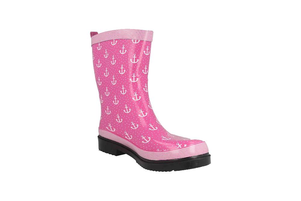 Schuhplus Gummistiefel In Übergrößen Gelb Marleen-Gelb-Weiß Große Damenschuhe
