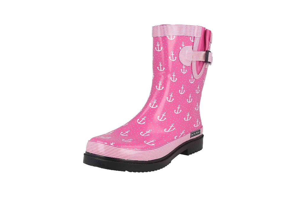 Schuhplus Gummistiefel In Übergrößen Gelb Marleen-Gelb-Weiß Große Damenschuhe