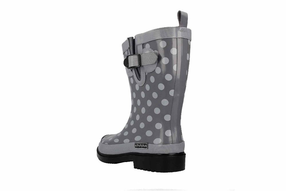 Schuhplus Gummistiefel In Übergrößen Grau Dorin-k-Grau Große Damenschuhe