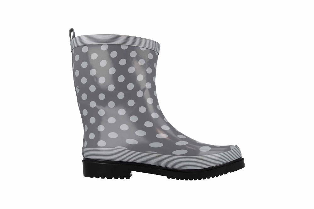 Schuhplus Gummistiefel In Übergrößen Grau Dorin-k-Grau Große Damenschuhe