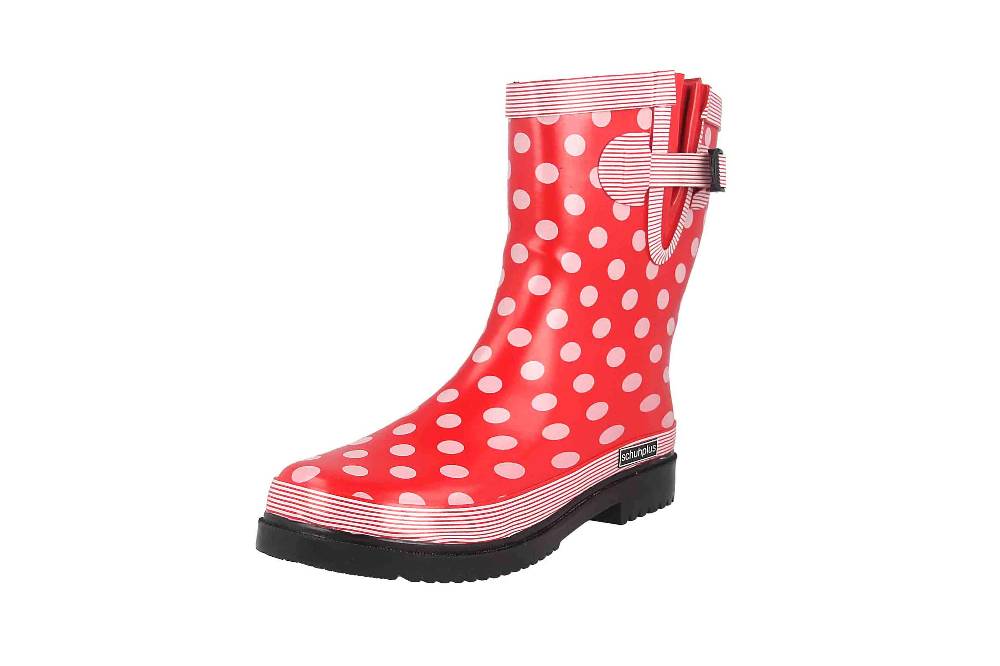 Schuhplus Gummistiefel In Übergrößen Hellrot Dorin-k-Hellrot Große Damenschuhe