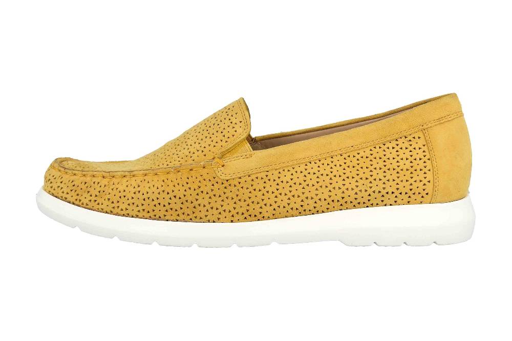 Sioux CORTIZIA-713-H Slipper in Übergrößen Gelb 64903 große Damenschuhe