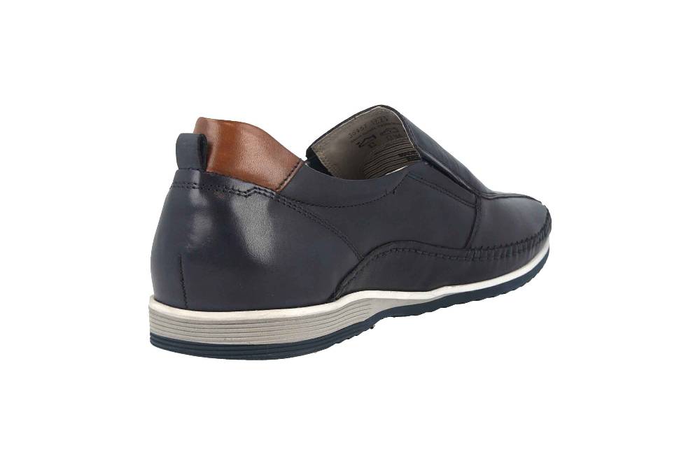 Sioux Hajoko-700 Slipper In Übergrößen Blau 36451 Große Herrenschuhe